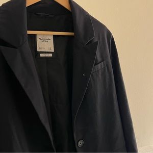 Abercrombie & Fitch Boyfriend Black/Navy Blazer Small